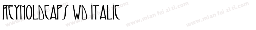 ReynoldCaps Wd Italic字体转换
